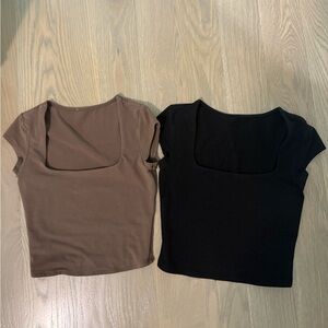 Garage portia square neck tee